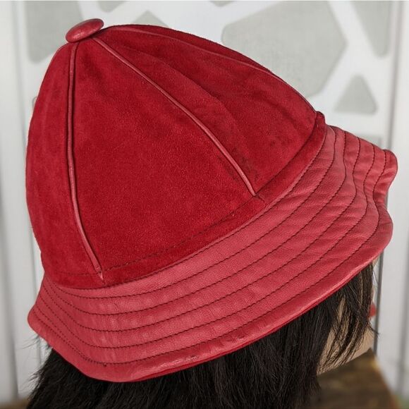Vintage WAPITI Genuine Deer Suede Bucket Hat Made In New Zealand - Picture 3 of 8